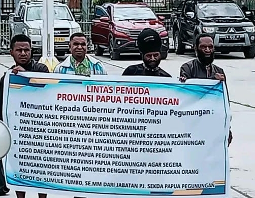 Pemuda Papua Pegunungan Protes Pemprov Terkait Pengangkatan Honorer