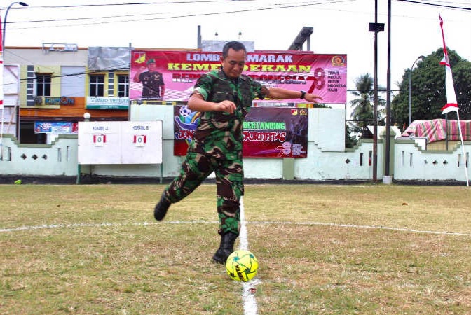 Sambut Hut Ri Ke Kodim Bitung Gelar Pertandingan Futsal Antar