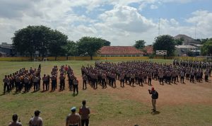 Polres Metro Bekasi, Sektor Tambun Apel Pergeseran Pasukan Pengamanan Pilkades