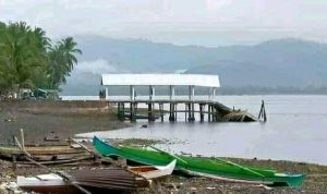 Baru Seumur Jagung, Jembatan Pelabuhan di Desa Lha Ambruk