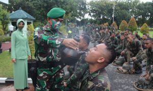 96 Prajurit Alugoro Blora Laksanakan Tradisi Warga Baru Masuk Satuan