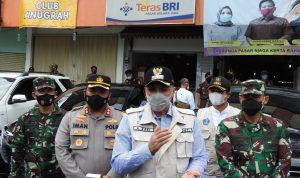 Dandim 0510/Trs Dampingi Danrem dan Bupati Tangerang Lakukan Gebrak Masker