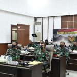 Pangdam II/Swj Vicon dengan Panglima TNI Bahas Evaluasi Pelaksanaan PPKM Skala Mikro