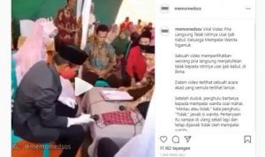 Viral! Video Pengantin Baru Ijab Kabul Langsung Talak, Berujung Baku Hantam