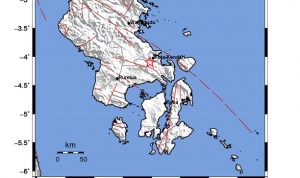 Timur Laut Konda Konsel Sultra Diguncang Gempa M=2.6