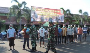 Peduli Warga Terdampak Covid-19, Korem 064/MY Salurkan Bantuan Sembako