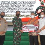 Melalui Kodam II/Swj, MTPB Serahkan Bansos 100 Ton Beras untuk Masyarakat Sumbagsel