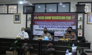 Polrestabes Palembang Gelar FGD Pencegahan, Penanggulangan Paham Radikalisme dan Terorisme