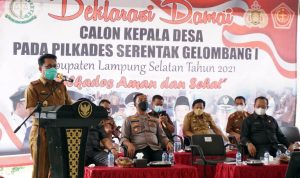 Pemkab Lampung Selatan Gelar Deklarasi Damai Pilkades Serentak