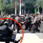 Viral, Polisi Banting Mahasiswa, Saat Demo HUT Kabupaten Tangerang ke 389