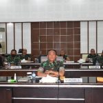 Pangdam II/Swj bersama Panglima TNI Rakor Verifikasi Data PPKM dan Vaksinasi