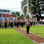 Kapolres Bitung Pimpin Upacara, 44 Personil Polres Bitung Naik Pangkat