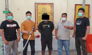 Penganiayaan Pakai Sajam di Pusat Kota Manado, Lelaki SS Diamankan Tim Buser Polresta