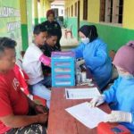 Puluhan Anggota Banser Bersama PMI Way Kanan Gelar Donor Darah