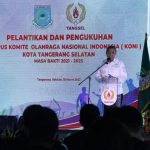 Ketua Koni Provinsi Banten Lantik Pengurus Koni Tangsel Periode 2021-2025