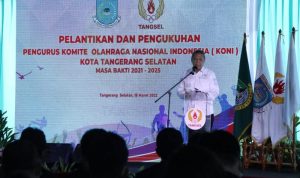 Ketua Koni Provinsi Banten Lantik Pengurus Koni Tangsel Periode 2021-2025