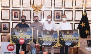 Kapolda Apresiasi 3 Finalis Sayembara Logo Street Race Polda Metro Jaya