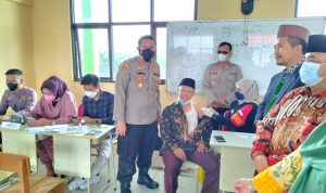 Vaksinasi Booster Jelang Mudik, Kolaborasi Polres Serang Dengan Kemenag dan PCNU, Targetkan 1 juta Vaksin Secara Nasional