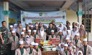 Kapendam II/Swj Beri Santunan dan Sembako ke Anak-anak Yatim Piatu