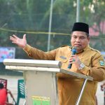 Bupati Suhatri Bur Buka Open Turnamen Karya Putra Cup II, Ditandai Tendangan Kehormatan