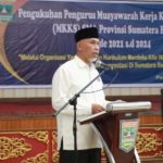 Lantik Pengurus MKKS, Gubernur Mahyeldi Tegaskan Kepala Sekolah SMA Tingkatkan Inovasi 
