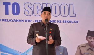 Bupati Zaki Launching Program Disdukcapil Goes to School