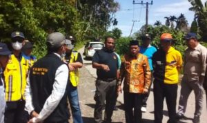 Gerak Cepat, Wabup Rahmang Dampingi BWSS Langsung Tinjau Lokasi Jalan Amblas 