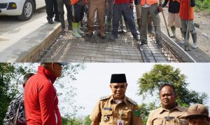 Didampingi Kabid Binamarga Irvin Pane, Pj. Bupati Tebo Tinjau Proyek Jalan dari Dana PEN