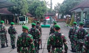 Kodim 1616/Gianyar Gelar Upacara Bendera