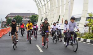 Sinerginya Tiga Pilar Banyumas Gowes Bareng