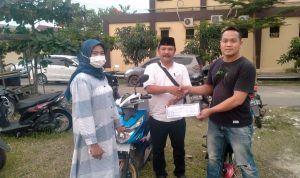 Tim Resmob Polres Serang Kembalikan Motor Hasil Curian ke Pemilik