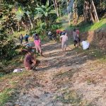 Menyambut HUT RI Ke 77 Pemerintahan Desa Hariang Bersama Masyarakat Laksanakan Gotong Royong