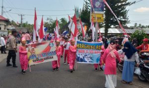 Meriahkan HUT RI ke 77 Kecamatan VII Koto Sungai Sariak Gelar Pawai Karnaval 2022