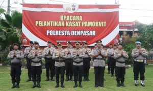 Kapolresta Lantik Pejabat Satpamobvit Polresta Denpasar