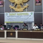 DPRD Tebo Rapurna dalam Rangka Pendapat Akhir Fraksi-Fraksi Perubahan APBD TA 2022 dan Ranperda PSU