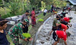 Babinsa Desa Keliki Hadiri Pelatihan Petani Muda dan Pengukuhan Komunitas Petani