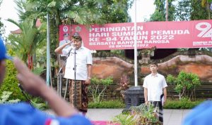 Bupati Gianyar Made Mahayastra, Pimpin Peringatan Hari Sumpah Pemuda ke 94 