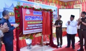 Hari ini Kejati Sumbar Resmikan Rumah Restorative Justice di Padang Pariaman