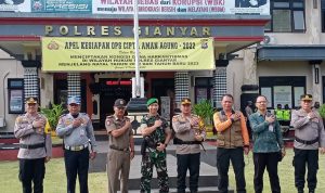 Dandim 1616/Gianyar Hadiri Apel Kesiapan Operasi Cipta Aman Agung Ta. 2022