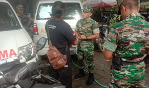 Dandim 1616/Gianyar Kunjungi Kantor PMI Kabupaten Gianyar