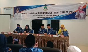 Puskesmas Jawilan Bersama Dinkes Provinsi Gelar Sosialisasi Gerakan Deteksi Dini Penyakit Tidak Menular di Desa Kareo Kabupaten Serang