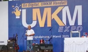 Wali Kota Molen Hadiri UMKM Expo dan Jalan Sehat Oleh DJPB Bangka Belitung