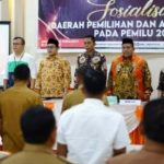 Bupati Suhatri Bur Hadiri Sosialisasi Penetapan Dapil dan alokasi kursi Pada Pemilu 2024