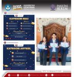 Tim Mahasiswa FH Unud Raih Juara 2 Kategori Esai dan Juara Terfavorit Kategori Artikel Tingkat Nasional