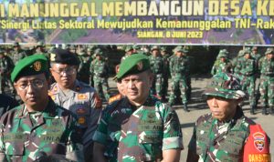 Selesai Tepat Waktu, Pelaksanaan TMMD ke 116 Tahun 2023 Wilayah Kodim 1616/Gianyar Resmi Ditutup