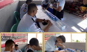 Lapas Kelas IIA Sibolga Rutin Giat Test Urine dan Pastikan WBP Bersih dari Narkoba