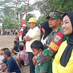 Seru, Nonton Bareng Sepakbola Tarkam dengan Nisrin Salsabila Caleg Partai Golkar dan Masyarakat di Desa Bojot