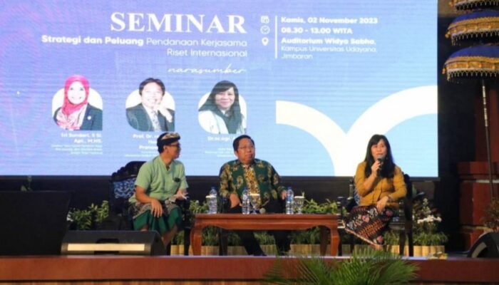 Perluas Jejaring Kerjasama Riset, Universitas Udayana Gelar Seminar Strategi