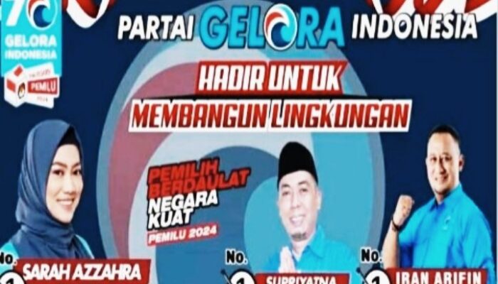 Caleg Partai Gelora Indonesia Gelar Sosialisasi dan Pembangunan