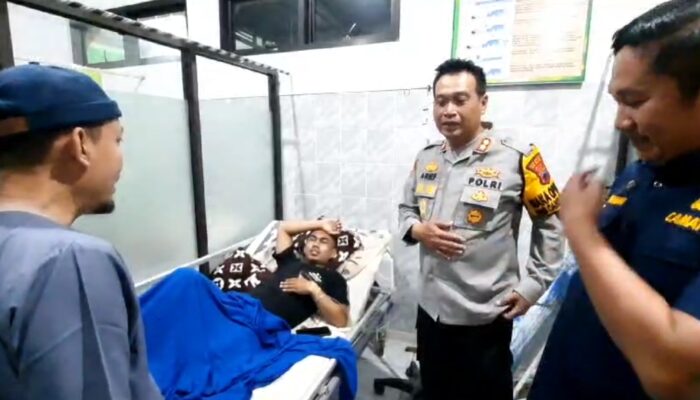 Wakapolresta Jenguk Anggota KPPS yang Keracunaan Makanan, Kondisi Pasien Semakin Membaik